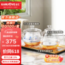 金灶（KAMJOVE）底部自动上水电热水壶 茶台煮泡茶烧水壶保温一体机全自动恒温H9 香槟金【20x37cm】 1个