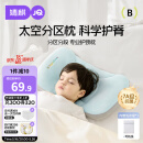 婧麒（JOYNCLEON）婴儿枕头分区宝宝枕护颈神器6个月以上儿童枕头 蓝1-3岁Jzt152535