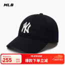 MLB帽子男女软顶棒球帽虞书欣明星同款运动鸭舌帽3ACP6601N-50BKS-F