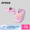 卡骆驰crocs贝雅卡骆班儿童洞洞鞋沙滩鞋男女童包头拖鞋/207018/207019 芭蕾粉/糖果粉-6TG 35 (215mm)