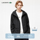 LACOSTE法国鳄鱼男装秋季时尚潮流百搭简约休闲连帽外套|BH7168 031/黑色 M 50 175