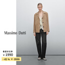 Massimo Dutti折扣升级2025女装优雅复古高智感西装真皮外套04718938 浅棕色 M