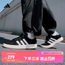 adidas「面包鞋」GRAND COURT BASE 00s休闲低帮板鞋男女阿迪达斯   黑色/白色/树脂黄 (女生推荐买小0.5码)   41