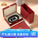 七匹狼真牛皮腰带男士红木礼盒实用生日纪念日送男友父亲节礼物送爸爸