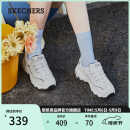 斯凯奇（Skechers）母亲节礼物小白熊女鞋夏季厚底增高老爹鞋熊猫鞋休闲鞋99999863