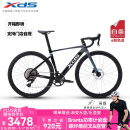 喜德盛（xds）门店提车公路自行车25款AD350碳纤维前叉座管功率计曲柄气动车架 2025-鸽子灰 510mm