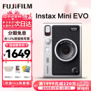 富士（FUJIFILM）拍立得instax mini EVO一次成像相机拍照可打印wide EVO520送礼物 拍立得 EVO黑色（现货） 官方标配