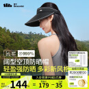 蕉下（beneunder）遮阳帽女太阳帽空顶帽防晒帽防紫外线遮脸时尚百搭UL569黑