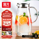富光玻璃杯带把家用冷水壶耐热 2L大容量凉水壶玻璃耐热杯子