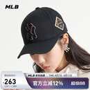 MLB帽子男女刺绣硬顶棒球帽运动四季遮阳帽3ACP8501N-50GOS-F/金色