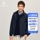 哈吉斯（HAZZYS）男装外套轻薄立领棉服ASSZU0BDX16 藏青色NV 180/100A50