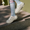 adidas 波波凉鞋 OZWAVE CLOG稳定缓震回弹厚底老爹拖鞋阿迪达斯   矾土棕   42