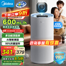 美的（Midea）【小蓝鲸600】无雾空气加湿器净化家用卧室落地式小型工业除菌雾化器女孩礼物国家补贴2Y50