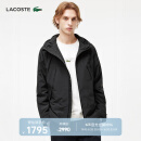 LACOSTE法国鳄鱼男装秋季时尚潮流百搭简约休闲连帽外套|BH7168 031/黑色 M 50 175