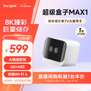 当贝超级电视盒子MAX1 网络电视机顶盒 8K解码 双频WiFi6 千兆网口 6G+64G 投屏HDR10  蓝牙语音遥控 