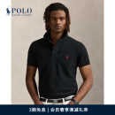 Polo Ralph Lauren 拉夫劳伦男装 经典款修身网眼布短袖网球衫RL13502 001-黑色 M