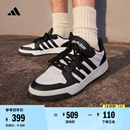 adidas ENTRAP休闲舒适运动板鞋少年感复古篮球鞋男女阿迪达斯   白色/黑色   42