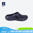迪卡侬（DECATHLON）游泳男士凉鞋沙滩拖鞋洞洞鞋外穿NABD2028000深蓝色网格款42码