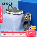 卡骆驰crocs洞洞鞋贝雅卡骆班轻便耐磨一脚蹬休闲鞋|205089 石板灰/青柠绿-0GX 41 /42(260mm)