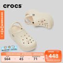 卡骆驰crocs贝拉洞洞鞋沙滩鞋包头女鞋厚底拖鞋|210062 冬日白 -11S(含智必星） 37 (230mm) 38
