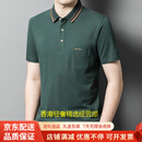 GUYN品牌2025男装纯棉短袖T恤男夏季潮流真口袋休闲商务POLO半袖 绿色 绿色 3XL 190