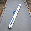 AAW高颜值小头杆整只袋台球通杆盒外包铝合金两槽三槽球杆盒子保护套 1个 AW-35浅灰色铝合金通杆盒外包