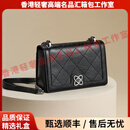 COOGIPER轻奢品牌女士斜挎包女新款链条包质感单肩小方包通勤单肩包女 黑色
