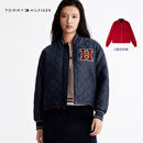 TOMMY HILFIGER【新年系列】25春夏女装防泼水蛇年双面穿棉服夹克外套45134 红色/藏青色XMP L （推荐：125-135斤）