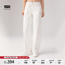 Levi's李维斯冰酷系列25年新款女士弯刀裤香蕉裤白色宽松牛仔长裤 白色 26 (30) 腰围偏大