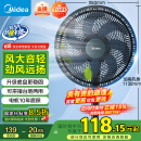 美的（Midea）【超级单品】七叶轻音立式电风扇家用柔风落地扇台式桌面小型风扇大风量节能摇头宿舍电扇 SAF30AB