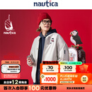 nautica white sail【联名限量】白帆×爆尼膏 日系无性别三合一厚外套棉服BGJW4401 浅灰白01G M