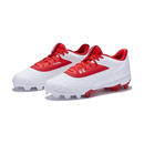 安德玛（Under Armour）男款棒球鞋低帮橡胶底缓震防滑运动鞋时尚潮流 Red 45