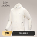ARC'TERYX始祖鸟 INCENDO AIRSHELL HOODY 轻量 男子 风壳夹克 ARCTIC SILK/极地白 M