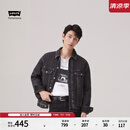 Levi's李维斯情侣同款美式宽松时尚休闲街头情侣牛仔棉服夹克外套 黑色 L