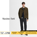 Massimo Dutti新增特惠2025男装巴恩风高级感贴袋装饰绒面革真皮夹克03367599 卡其色 M 尺码偏小