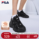 FILA 斐乐猫爪鞋4代男鞋复古老爹鞋时尚休闲运动鞋透气厚底鞋猫爪6 黑-BK （猫爪4） 42