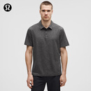 lululemon丨Soft Jersey 男士短袖针织休闲衫 LM3FMZS 杂色黑/杂色石墨灰 L