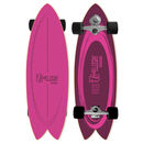 YOW陆地冲浪板CX7桥S6弹簧转向顺滑之星练习滑雪模拟冲浪免登滑板 紫色 S6弹簧桥 32英寸