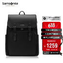 新秀丽（Samsonite）时尚通勤双肩包电脑包15.6英寸男士背包商务大容量轻奢牛皮革NV0