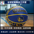 WilsonWilson威尔胜NBA球队队徽篮球系列橡胶室内外训练比赛专用7号篮球 勇士涂鸦系列