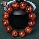 檀境收藏级炫影水波纹海南黄花梨手串20mm男士佛珠 油梨老料降香黄檀 【孤品J8578】油梨炫影水波纹 20mm*12颗海黄手串