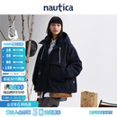 nautica white sail 白帆×CityBoy 【明星同款】休闲宽松保暖三合一连帽厚外套JW3414 藏青色41C L