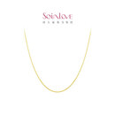 周大福 SOINLOVE 小确幸18K金O字形项链素链女 45cm VE185