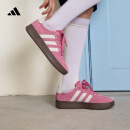 adidas「T头鞋」BARREDA板鞋德训鞋男女春季新款阿迪达斯轻运动   粉色/汉玉白/树脂黄   38