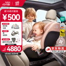 宝得适（BRITAX）宝宝儿童安全座椅0-7岁isize认证正反360°旋转成长骑士 通风款 Air薄雾粉