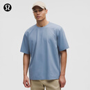 lululemon丨Pique 男士超宽松款珠地 T 恤 LM3EM5S 水洗牛仔蓝 M