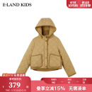 E·LAND KIDS衣恋冬季新品女童休闲立领双贴袋棉服 Beige米色/35 160 (S)