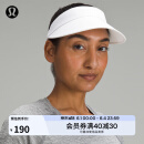 lululemon丨Fast Paced女士前侧加高空顶遮阳帽速干芯吸 LW9FM7S 白色 O/S