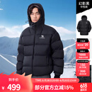骆驼（CAMEL）【气凝胶】户外羽绒服24冬季新款男女同款保暖防泼水面包服 A34CAPN750，幻影黑，男女同款 M