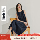 茵曼（INMAN）纯棉牛仔半身裙两件套2025夏季女装新款圆领无袖上衣背心套装  深牛仔蓝 M